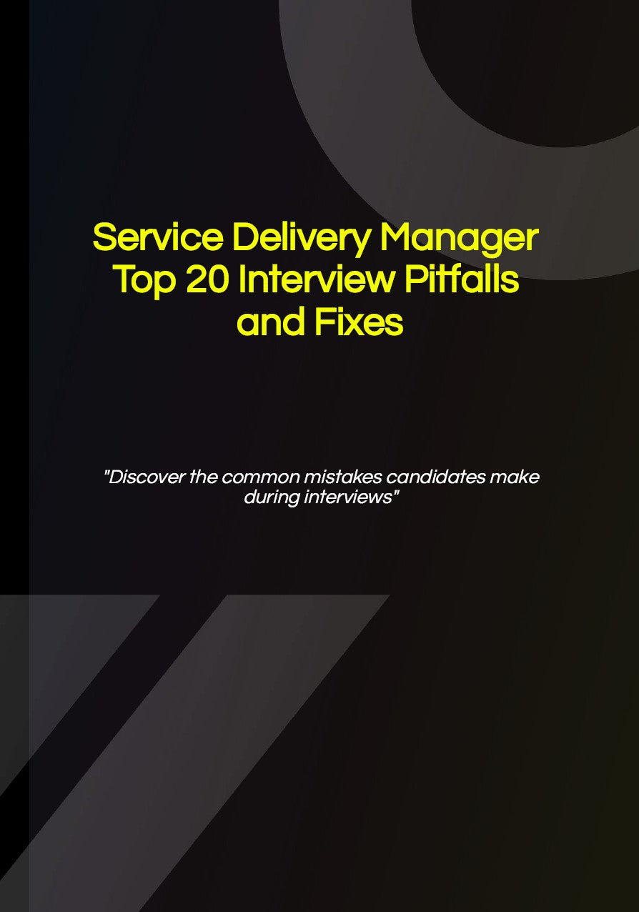 Service Delivery Manager Career Kit