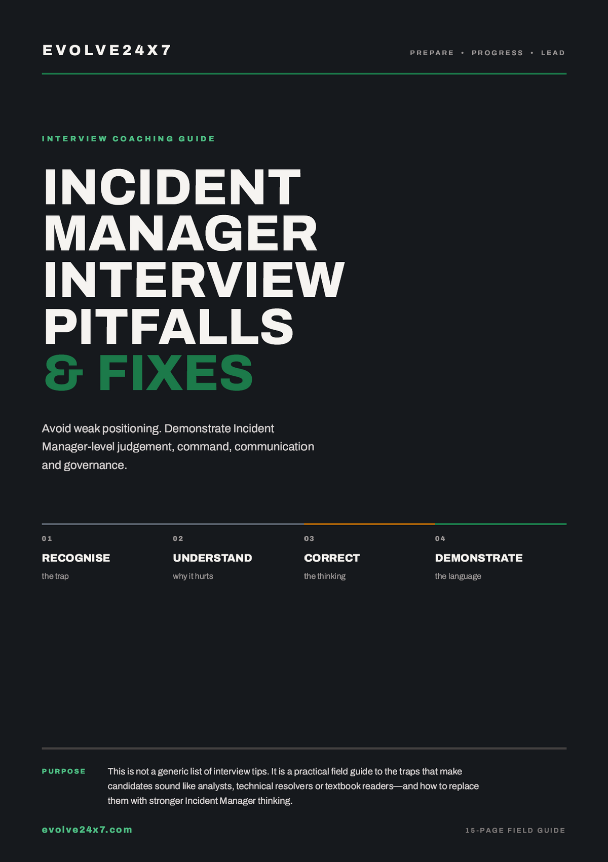 Incident Manager Career Kit