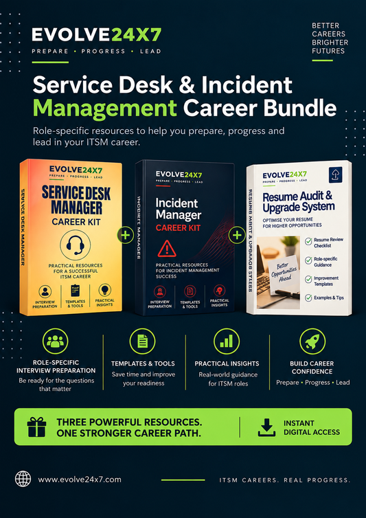 Service Desk & Incident Manager Career Bundle