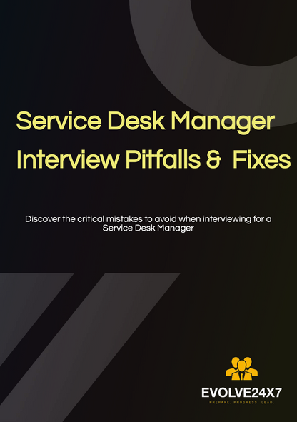 Service Desk Manager Career Kit