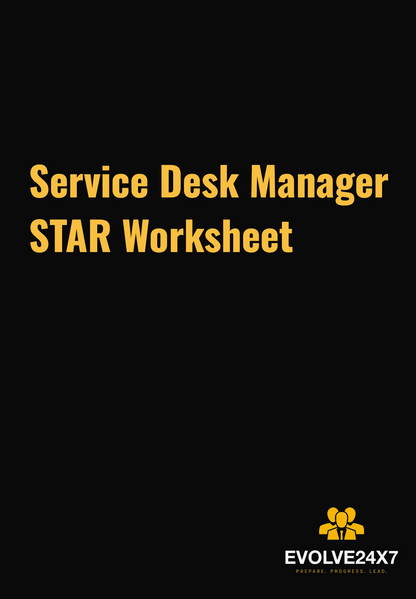 Service Desk Manager Career Kit